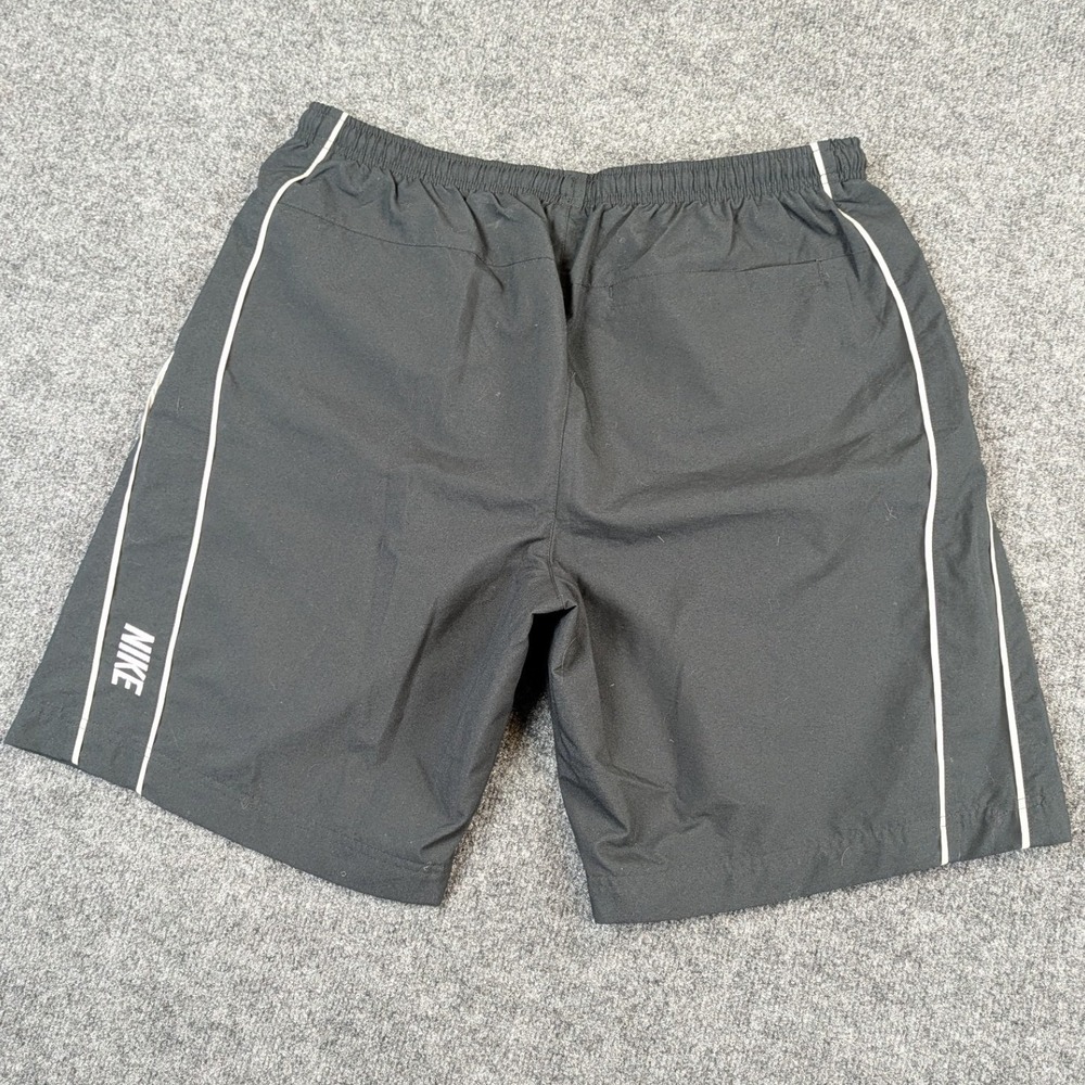 Nike Vintage Silver Tag Swim Trunks Black‎ Mesh Lined Y2K Shorts XL